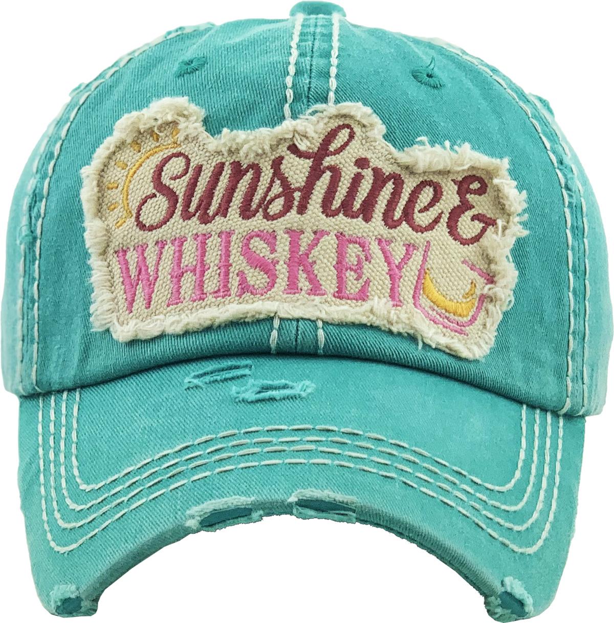 SUNSHINE & WHISKEY Washed Vintage Ballcap